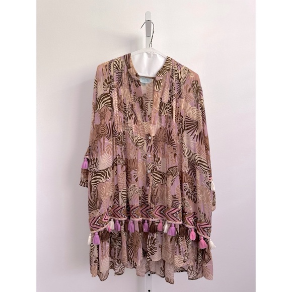 TAJ BY SABRINA CRIPPA Zebra Mini Dress | XS - Picture 1 of 9